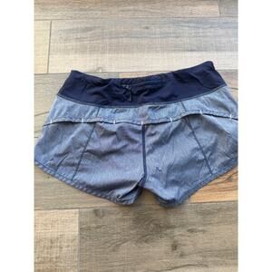 Lululemon Run Speed Short Navy Gray Size 4